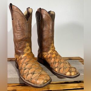 Anderson Bean Men’s Cigar Matte Big Bass Horween Shaft Boots 2885M Size 13 D USA